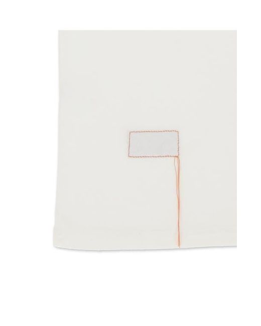 Fortela White Vermont Jersey T-Shirt With Chest Pocket for men