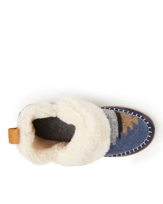 Dearfoams Blue Moritz Bootie Slipper