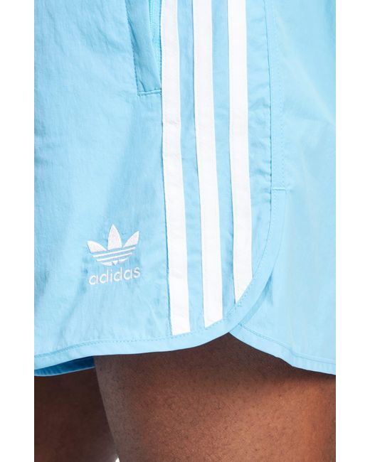 Adidas Blue Adicolor Classics Recycled Nylon Sprinter Shorts for men