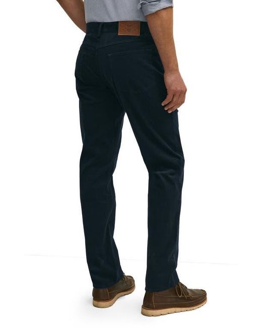 Brooks Brothers Blue Stretch Cotton Corduroy Five Pocket Pants for men