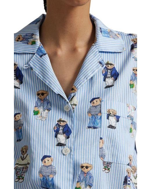 Polo Ralph Lauren Blue Madison Cotton Pajamas