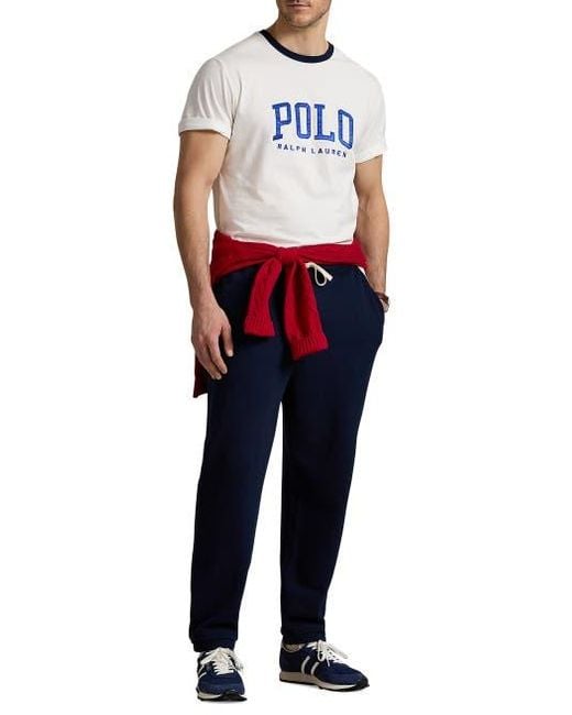 Polo Ralph Lauren White Big & Tall Logo Jersey T-Shirt for men