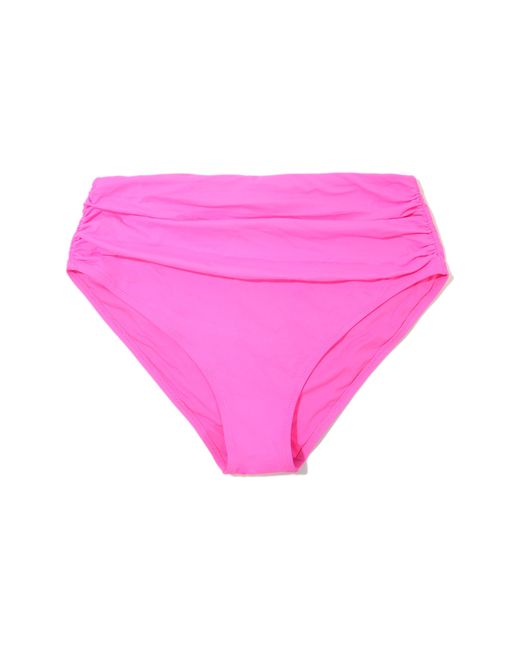Hanky Panky Pink Ruched High Waist Bikini Bottoms