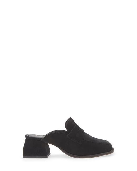 Chocolat Blu Black Delilah Block Heel Mule