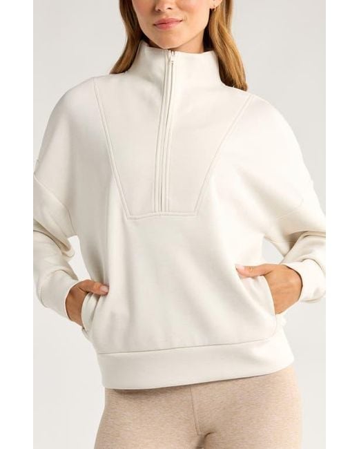 Zella Natural Ultrasoft Half Zip Pullover