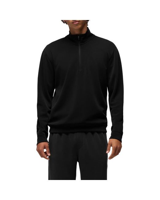 Prana Black Shea Soft Quarter Zip Pullover for men