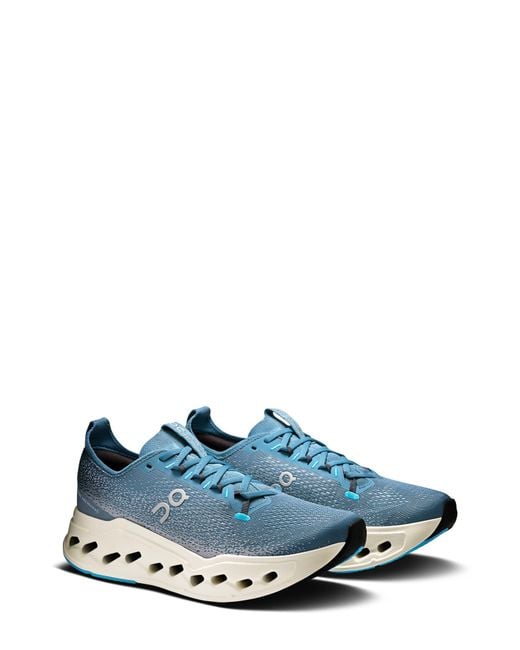 On Shoes Blue Cloudsurfer Max Running Sneaker for men