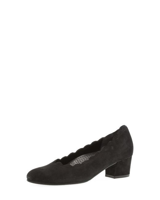 Gabor Black Scalloped Pump