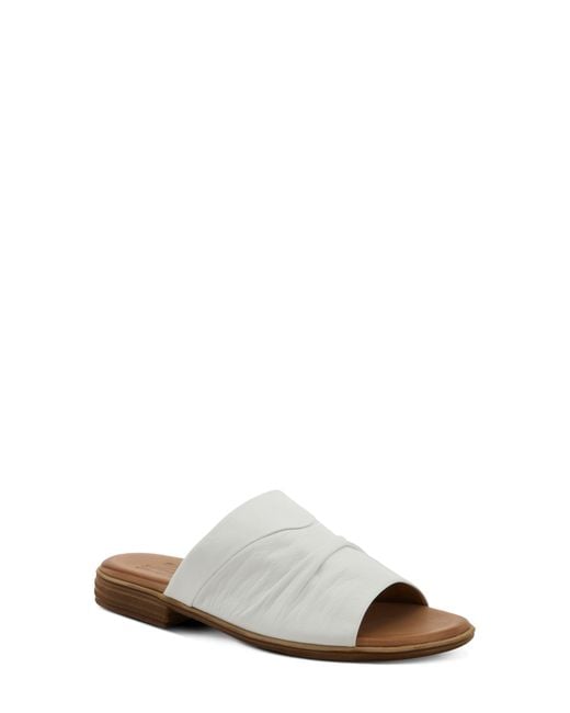 Spring Step White Jaleel Slide Sandal