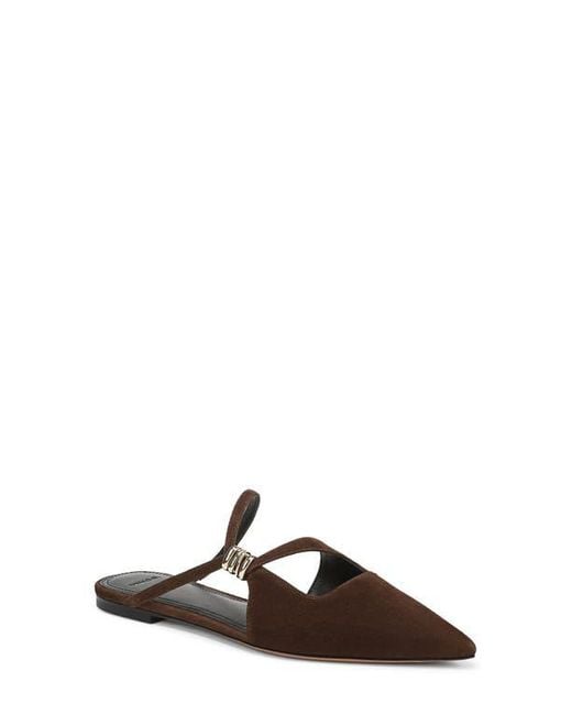 Vince Brown Gilia Strappy Pointed Toe Flat Mule