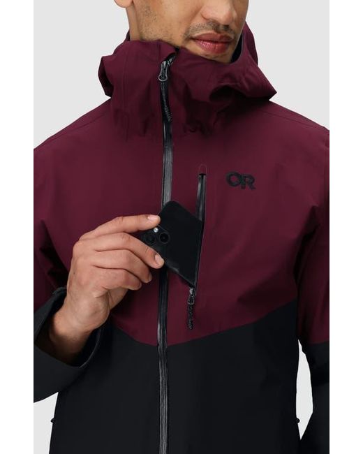 Outdoor Research Purple Foray 3L Waterproof Jacket for men