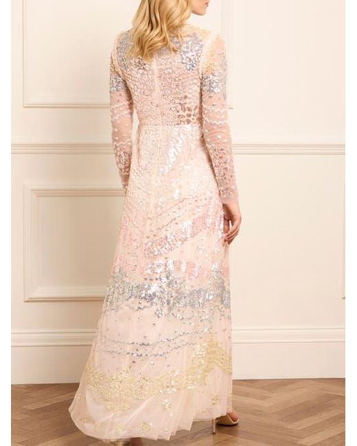 Needle & Thread Pink Angeline Sequin Gown