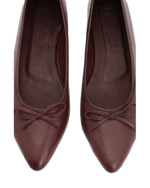 Forever & Always Shoes Multicolor Ruby Leather Pointed Toe Flats