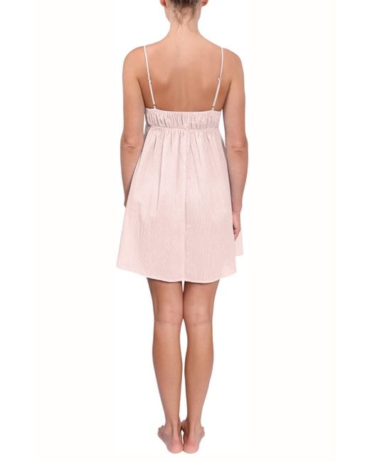 EVERYDAY RITUAL Babydoll Chemise in Pink Lyst