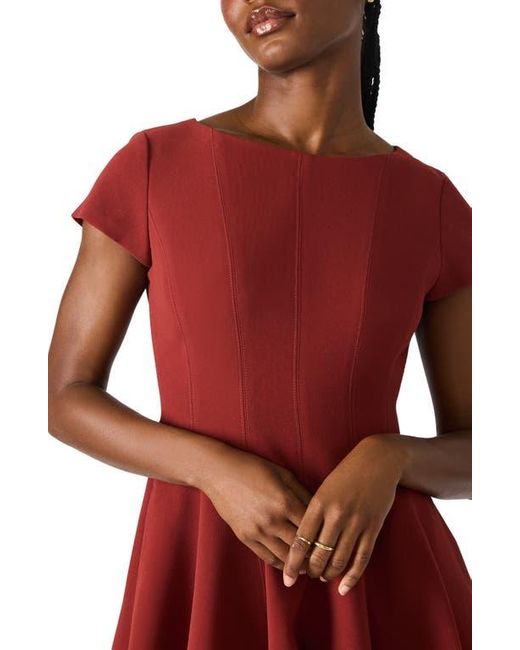 Steve Madden Red Nili Fit & Flare Minidress