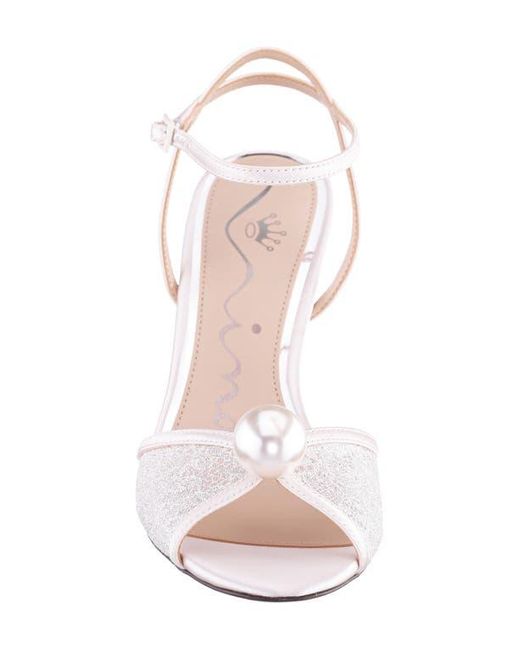 Nina White Vyra Ankle Strap Sandal