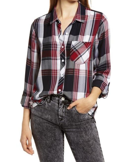 Thread & Supply Gray Ramy Plaid Button-Up Shirt