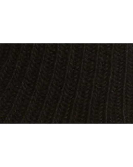 Oroblu Black Hilda Wool & Cashmere Blend Crew Socks