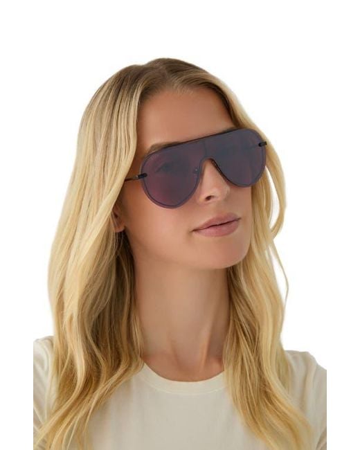 DIFF Purple Imani 139Mm Gradient Shield Sunglasses