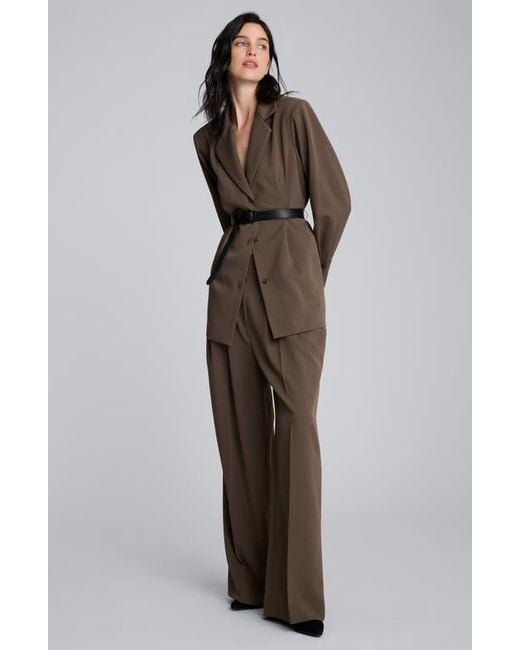 Kenneth Cole Brown Belted Jacket