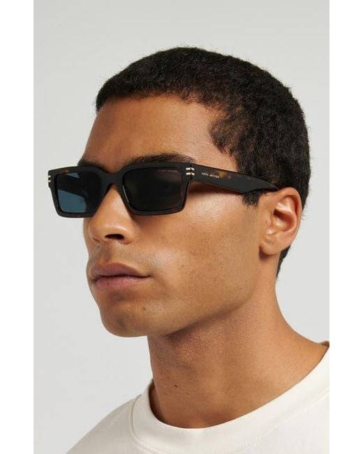 Marc Jacobs Black 54Mm Rectangular Sunglasses for men