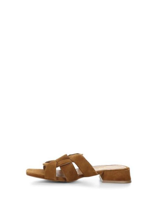Bos. & Co. Brown Ellis Slide Sandal