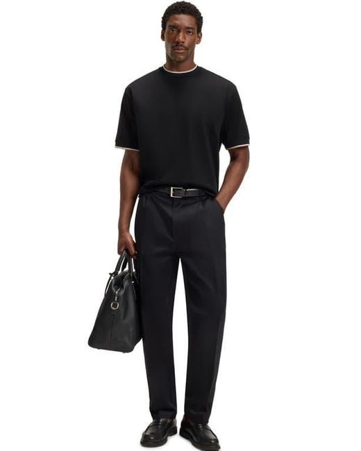 Boss Black Tames Tipped Crewneck T-Shirt for men