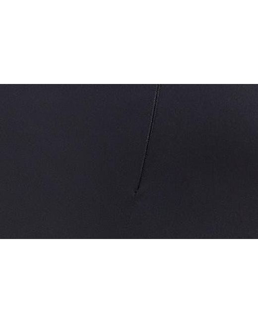 GOOD AMERICAN Blue Zip-Up Scuba Bodysuit