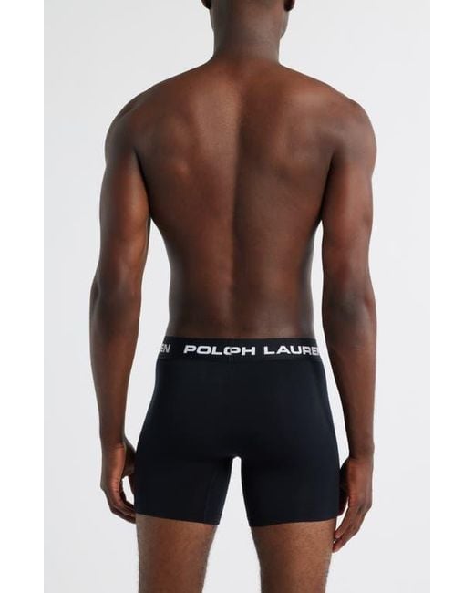 Polo Ralph Lauren Black Assorted 3-Pack Perfect Pouch Boxer Briefs for men