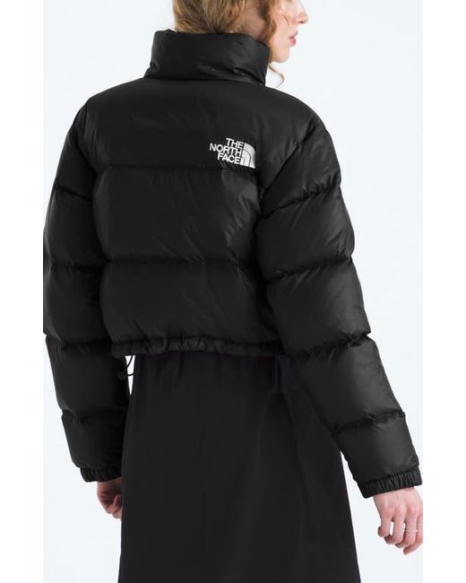 The North Face Black Nuptse Water Repellent 700 Fill Power Down Short Puffer Jacket