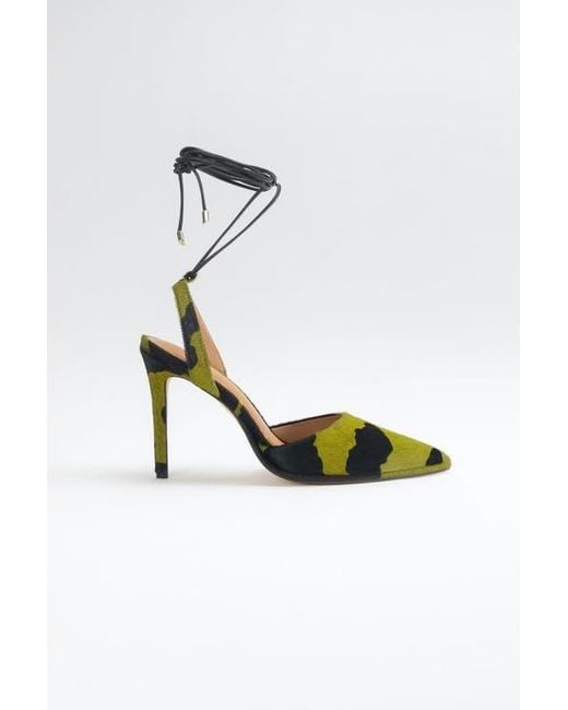 Shop Arch NYC Green A-Line Lace Up