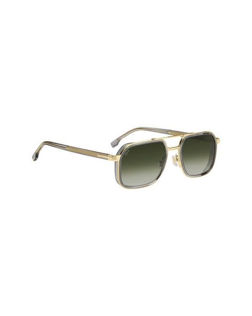 Boss Green 55Mm Rectangular Sunglasses for men