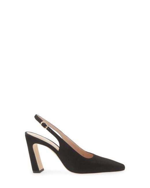 Stuart Weitzman Black Stassi Slingback Pump