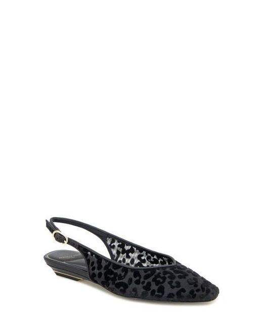 Kenneth Cole Black Berkette Slingback Flat