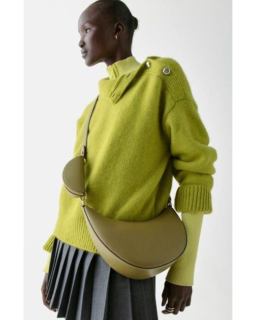 Kate Spade Green Hug Pebble Leather Crossbody Bag