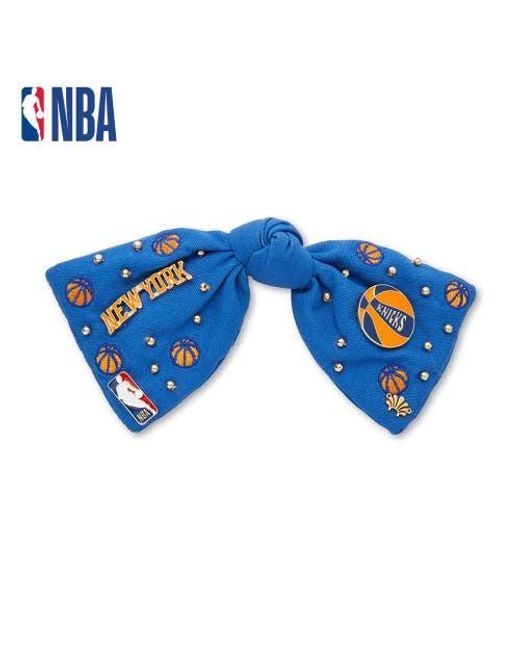 Lele Sadoughi Blue Nba New York Knicks Bow Barrette