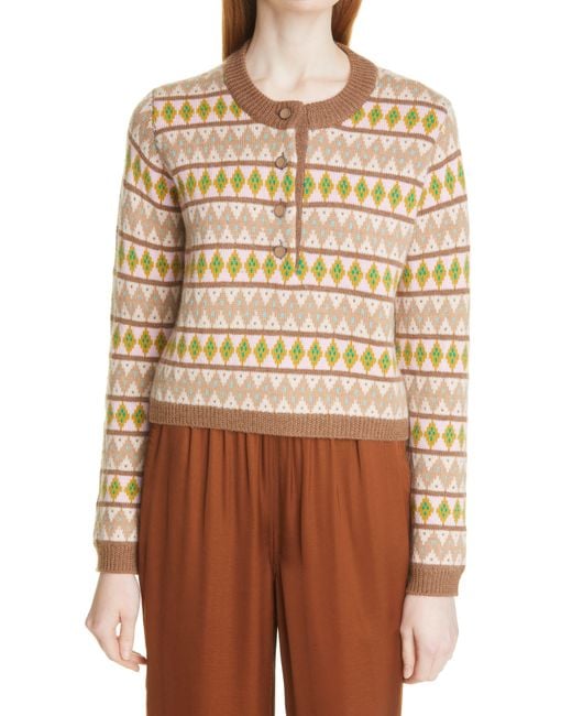 la ligne fair isle sweater