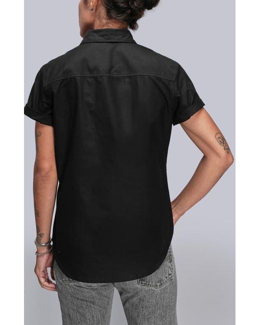 WILDFANG Black The Essential Oxford Button Up