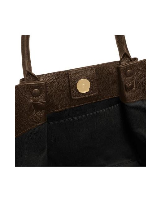 DeMellier London Brown New York Leather East/West Midi Tote