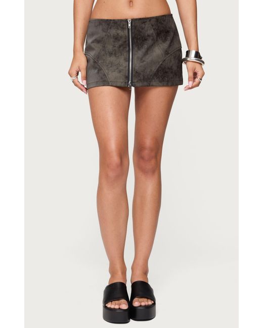 Edikted Multicolor Jazz Zip Up Mini Skort