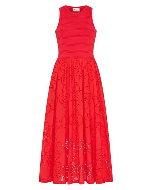 MILLY Embroidered Eyelet Dress | Lyst MILLY Embroidered Eyelet Dress | Lyst