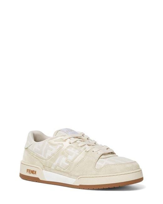 Fendi White Ff Match Sneaker for men