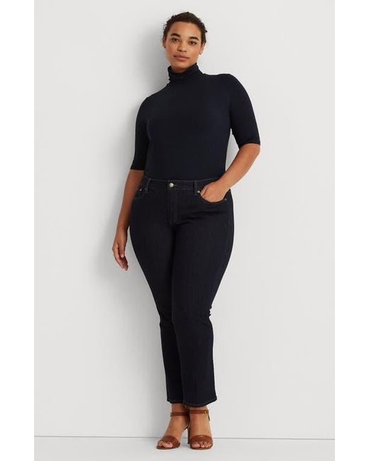 Ralph Lauren Black Scrunch Neck Top