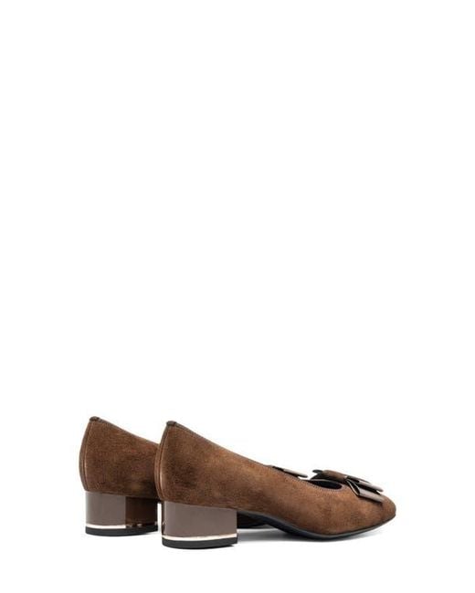 Ara Brown Garnet Suede Pump