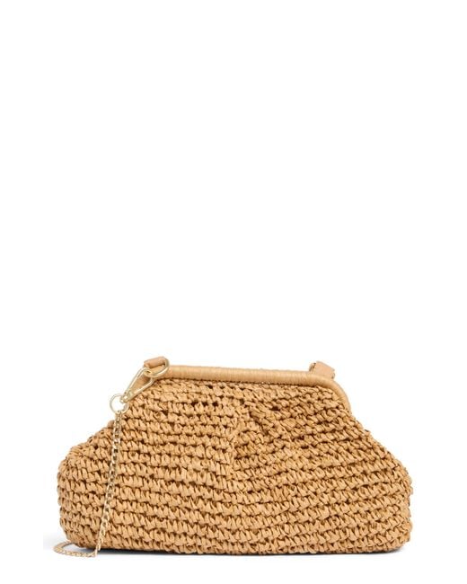 LSPACE Metallic Harmony Convertible Raffia Clutch