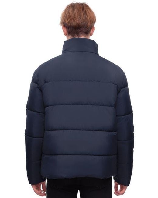 Rokka&Rolla Blue Lightweight Modern Puffer Jacket for men