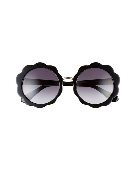 Kate Spade Black Karries 52mm Round Sunglasses