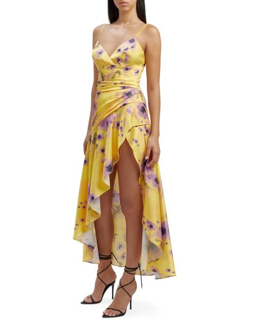 Bardot Multicolor Sorella Floral High-low Cocktail Dress