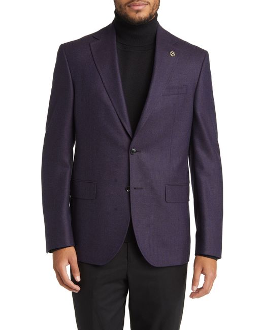 Ted Baker Purple Ralph Extra Slim Fit Wool Sport Coat for men