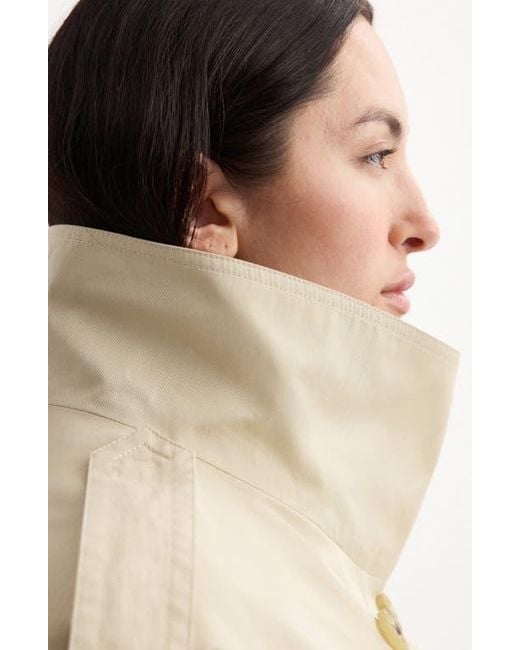 Mango Natural Crop Trench Jacket